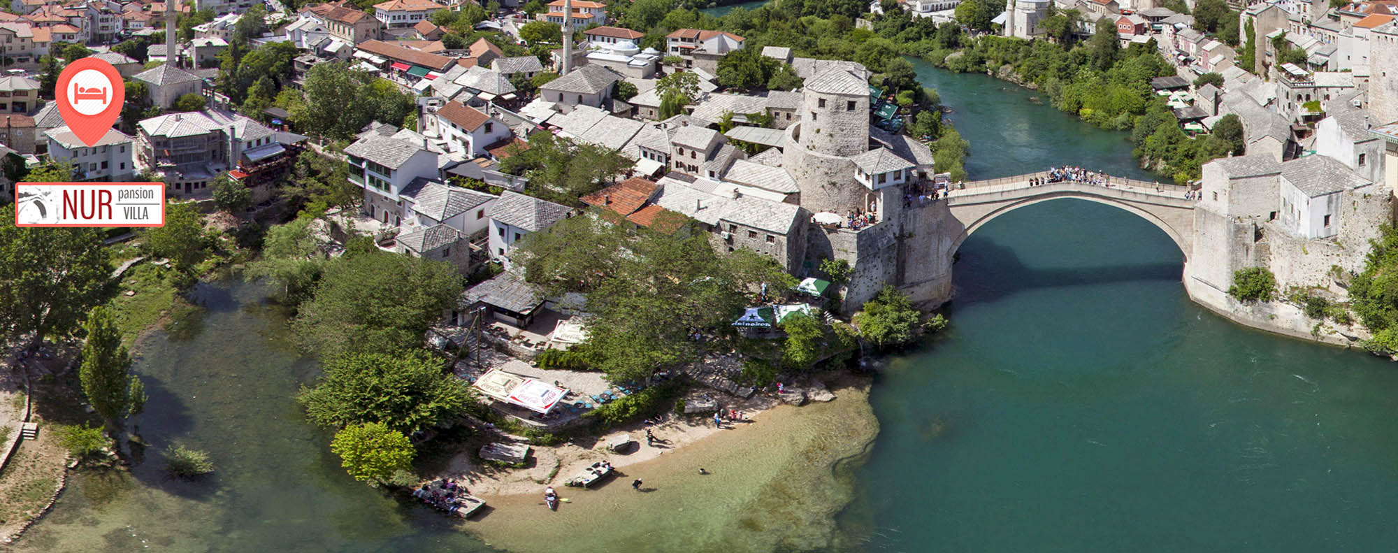 villa nur mostar centre of old town near old bridge